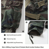 Pantalon de carga informal para hombre AKARMY, pantalon de camuflaje militar Pantalon de trabajo de combate con 8 bolsillos (sin cinturon)