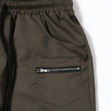 LEGND Pantalones de cargo casuales para hombre con bolsillo de solapa lateral y cintura con cordon