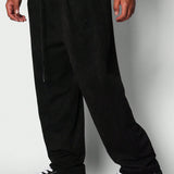 SUMWON Pantalon jogger plisado de suedette