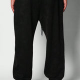 SUMWON Pantalon jogger plisado de suedette