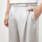 INSISELF Pantalones rectos informales de estilo urbano tejidos a media altura para hombre, adecuados para uso diario en primavera y verano.