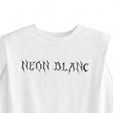 NEON BLANC Camjuntoa sin mangas de punto de algodon de alta frecuencia, estilo suelto y ajuste regular para hombre, adecuada para uso diario en primavera y verano