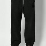 SUMWON Pantalon Jogger de entrepierna baja con panel lateral