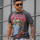 Camisa De Manga Corta Classic Metallica - Negro/Combinado