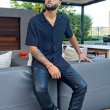 Camisa Top De Manga Corta Dawson - Negro