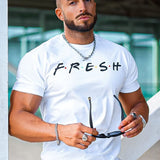 Camisa De Manga Corta Fresh - Blanco Negro