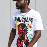 Camisa De Manga Corta Malcolm X 90's Artist Edition - Blanco