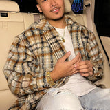 Shacket Move Up Plaid - Bronceado/Multicolor