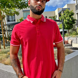 Camisa Polo Wilson Short Sleeve - Rojo