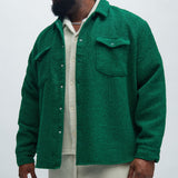 Antigua Textured Oversized Shirt - Green