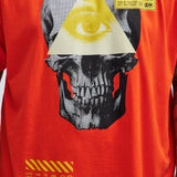 Amor y Etiqueta de Muerte Camiseta de Manga Corta - Naranja