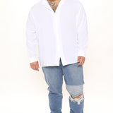Dawson Button Up Shirt - White
