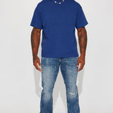 Camiseta esencial de manga corta extragrande - Azul Marino
