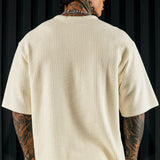Camiseta de manga corta texturizada Dean - Crema