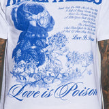 Amor es veneno Camiseta de manga corta - Blanco