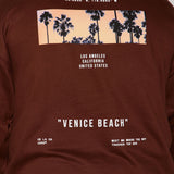 Hoodie de Venice Beach LA California - Marrón