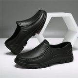 Zapatos De Chef Para Hombres, Antideslizante E Impermeable, Elegante, Suela Suave De Eva, Para Uso En Interiores Y Exteriores, Color Negro