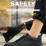Zapatos transpirable , antigolpes , antiperforacion , con anti deslizante trabajar con acero dedo de pie