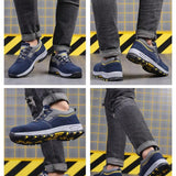 Zapatos De Trabajo De Punta De Acero Para Hombres Zapatos De Seguridad Sneakers, Zapatos Indesctructibles De Trabajo A Prueba De Perforaciones, Calzado De Seguridad